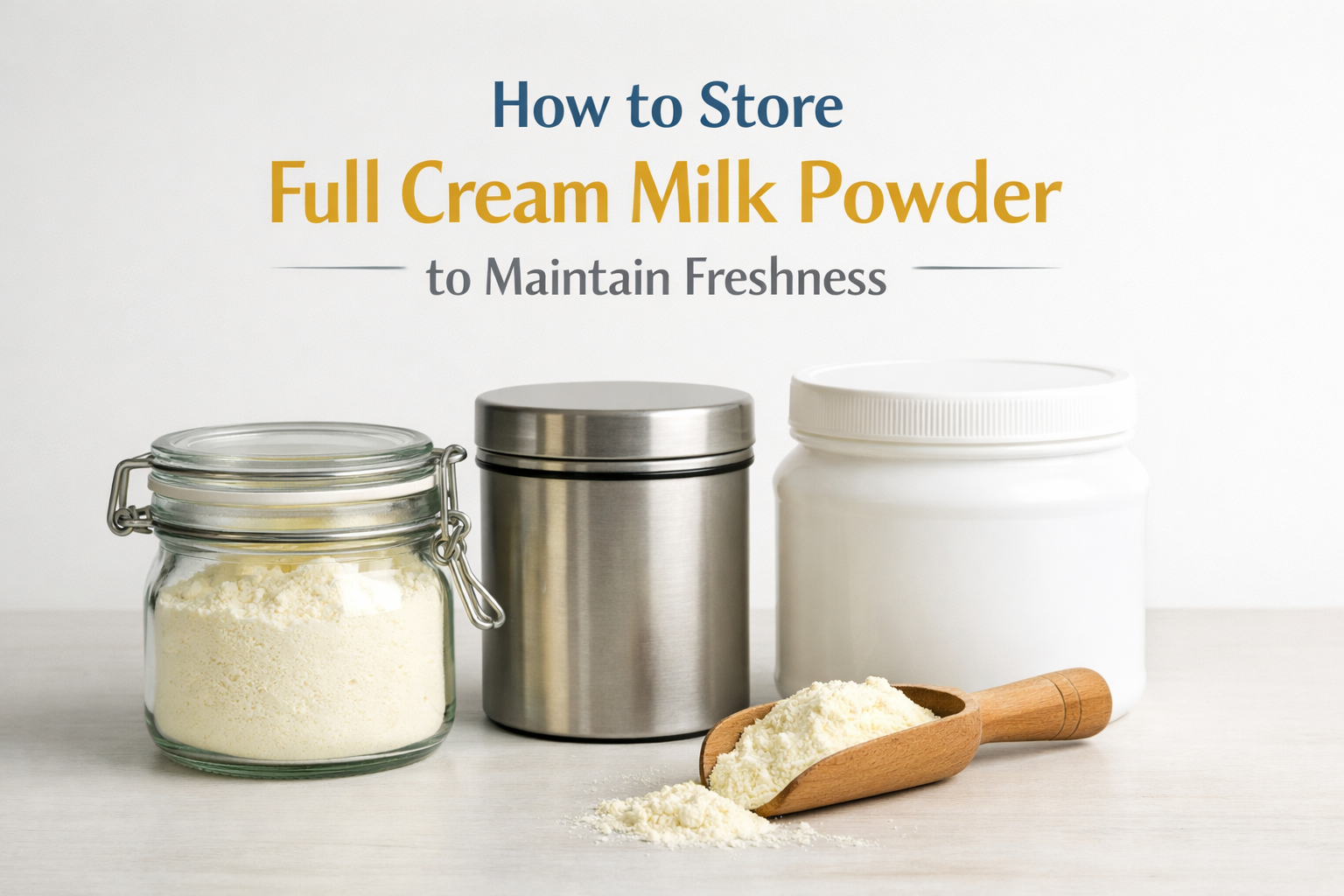 How to Store Full Cream Milk Powder to Maintain Freshness