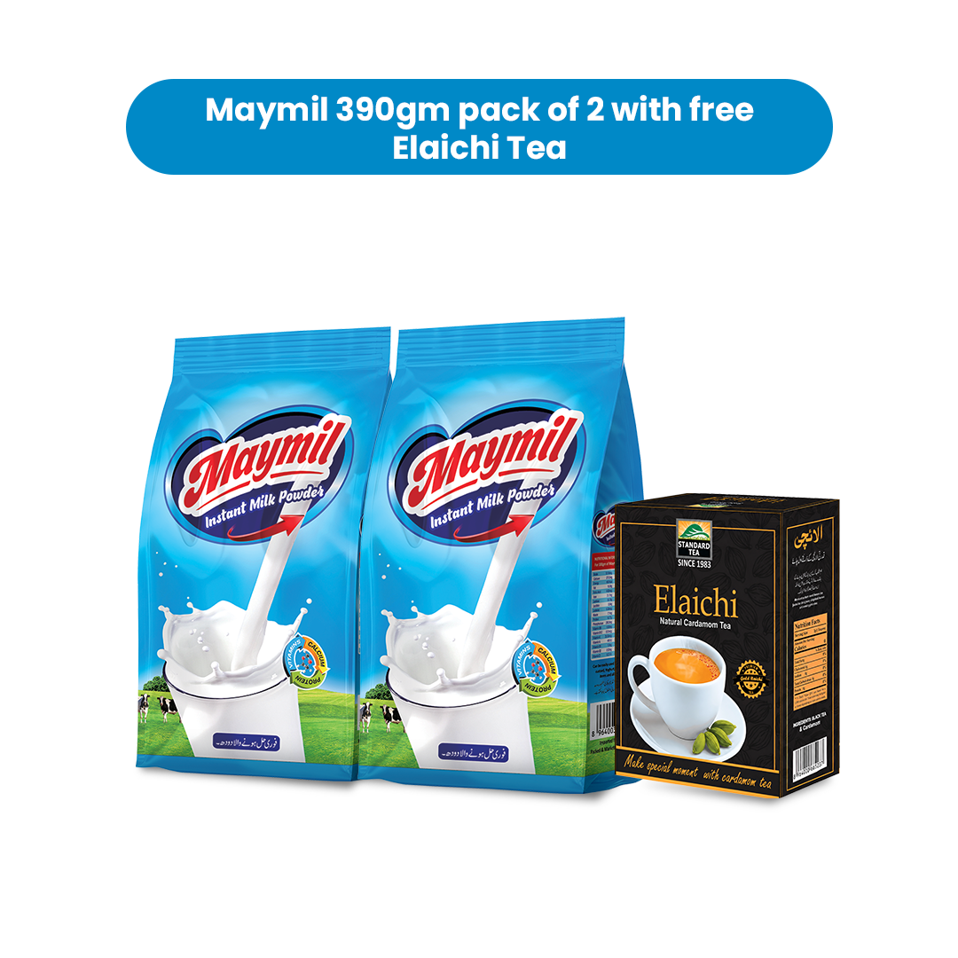 Maymil 390gm Pack of 2 with FREE Elaichi 50gm Pack