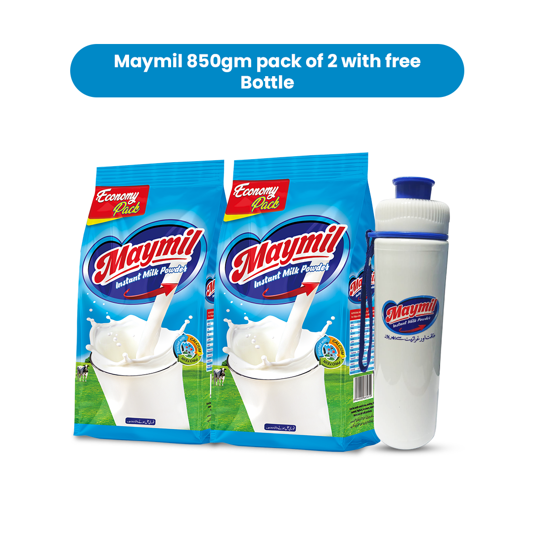 Maymil 850gm with Free Glass – Pack of 2 with FREE 1 Bottle