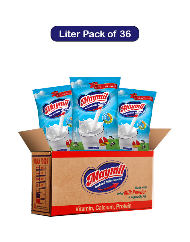 Maymil Milk Powder Liter Pack Carton 36 Pcs